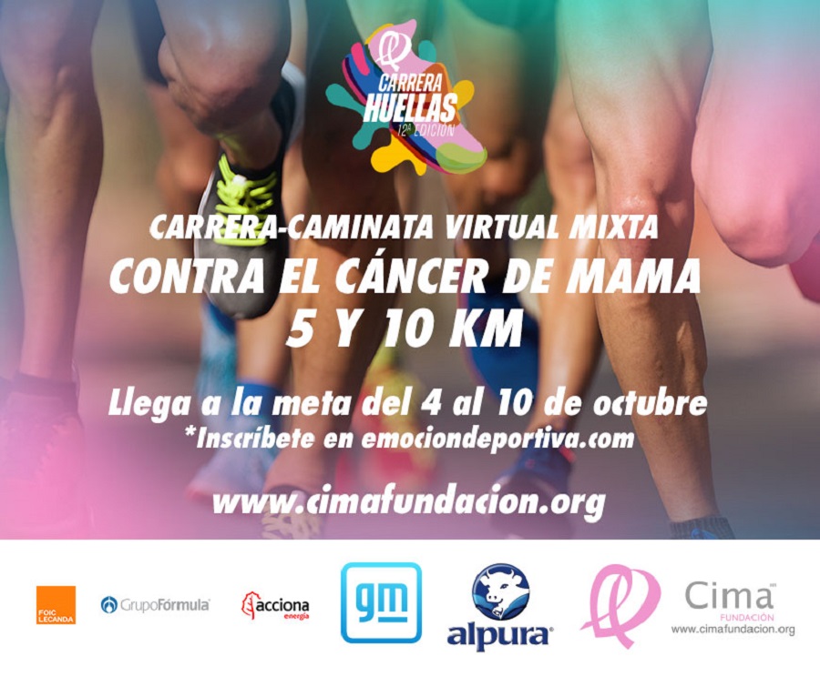Participa en la carrera Huellas 2021 y apoya a las mujeres con cáncer de mama