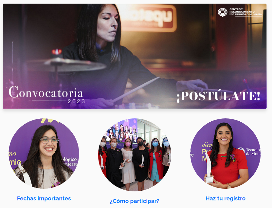 El Tecnológico de Monterrey abre la convocatoria para el Premio Mujer Tec 2023