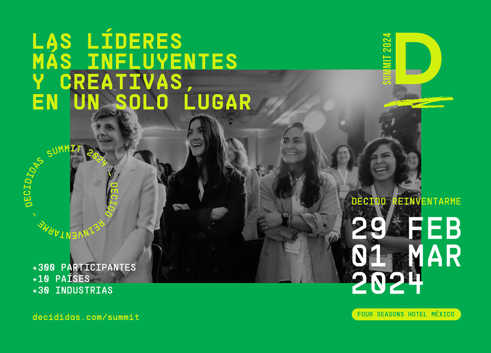 Decididas 2024: Decido reinventarme; la segunda edición reunirá a más de 300 mujeres líderes de diversas industrias en Latinoamérica